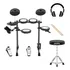 Bateria Eletrônica Portátil Aroma Tdx-18 De 10 Corpos Elétrica + Banco + Fone + Bluetooth