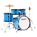 Bateria Infantil Completa 2 Tons Com Banco   Pedal   Baqueta