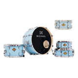Bateria Michael Legacy Slim Dml410 Bumbo 20 Vbl   Tom 12