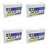 Bateria Moura 12v 9ah Vrla Nobreak Bicicleta Elétrica 4 Unid