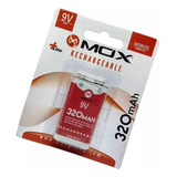 Bateria Mox Recarregavel 9v
