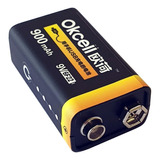 Bateria Okcell Recarregável Usb 9v 900 Mah