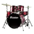 Bateria Premium Dx722 Wr Vinho Com Banco E Pratos Cor Bumbo 22 - Vinho