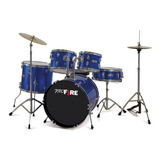 Bateria Pro Fire 20 Privilege Azul C/ Ferragens Cromadas