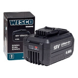 Bateria Recarregável 18v 4 0ah Li ion Litio Ws9940 Wesco