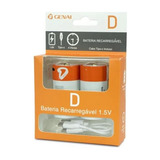 Bateria Recarregavel Grande Tipo