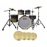 Bateria Rmv Colors B20,10,12,14cx14 C/ 2 Estantes Aro Cromo
