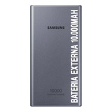 Bateria Samsung 10.000mah Potência Confiável Tipo C - Cinza