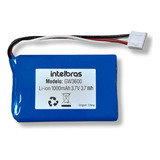 Bateria Telefone Rural Cf6031 Intelbras 3 7v 1000mah Gw3600 Cor Azul 3 7