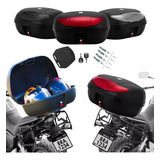 Baú 45 Litros Moto Bauleto Pro Tork P/ 2 Capacetes Universal