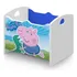 Bau Caixa Organizadora Brinquedo Infantil Peppa George Azul