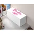Baú Organizador Brinquedos Menina Barbie Em Mdf Branco