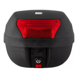 Bauleto Moto 28l Lente Vermelha Smart Box Bp 03 Pro Tork