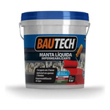 Bautech Manta Líquida Emborrachada Para Laje 4kg Cinza