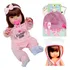 Bebê Mamãe Reborn Boneca Escolha Cor Cabelos + 28 Itens