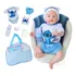 Bebê Reborn Boneca Articulado Silicone Bolsa De Maternidade