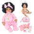 Bebê Reborn Brinquedo Boneca Negra Princesa Pode Dar Banho