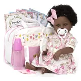 Bebe Reborn Negra Cabelo