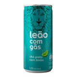 Bebida Mista Leão Com Gás Chá Preto Limão 290ml - Kit Com 12