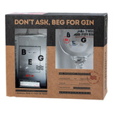 Beg Gin London Dry 750ml E Taça De Vidro Beg   Kit