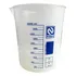Béquer Becker Plástico 2000ml Forma Baixa Graduado