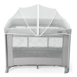 Berço Portátil Infantil Cercado 0 15kg Lazy Maxibaby   Cinza