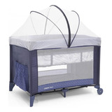 Berço Portátil Nanny Cor Azul Rajado Imp91336 Cosco Kids