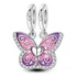 Berloque Borboleta Bff Amiga Irmã Para Sempre Minha Amiga Cor Rosa