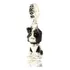 Berloque Cachorro Border Collie Prata Legitima 925