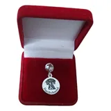 Berloque Dachshund Medalha Prata
