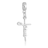 Berloque Jesus Cristo Banhado A Prata 925 Premium