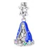 Berloque Nossa Senhora Aparecida Prata Eternal Joias Cor Azul