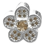 Berloque Separador Flor Cristal