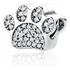 Berloque Separador Pet Branca Cravejada Zirconias Prata 925