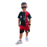 Bermuda Blusa Infantil Masculino