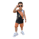 Bermuda Blusa Infantil Masculino