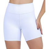 Bermuda Branca Feminina Plus