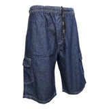 Bermuda Cargo Jeans Masculina