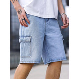 Bermuda Cargo Masculina Jeans