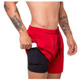 Bermuda Corrida Masculina Bolso