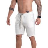 Bermuda Curta Moletom Masculina
