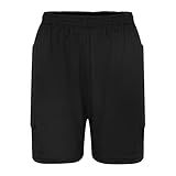 Bermuda De Goleiro Acolchoada, Joelho, Lateral Reforçada (br, Alfa, M, Regular, Regular, Padrão, Preto)