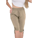 Bermuda Feminina Capri Skinny