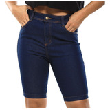 Bermuda Jeans Feminina Cintura