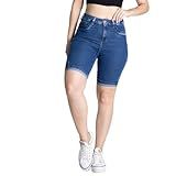 Bermuda Jeans Feminina Sawary Levanta Bumbum Moda Feminina Verão Lycra Confortável Roupas (br, Cintura, 40, Slim, Regular)