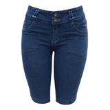 Bermuda Jeans Feminina Stretch