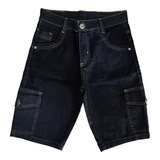 Bermuda Jeans Lycra Cargo