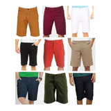 Bermuda Jeans Sarja Lycra Kit C/ 3 Plus Size Tamanho Grande Várias Cores Reforçada Lindas Envio Imediato Promoção