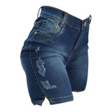 Bermuda Jeans Shorts Feminina