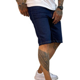 Bermuda Masculina Jeans Preta